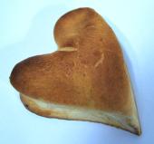 pao em forma de coração